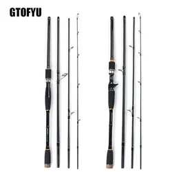 Fishing Baitcasting Rod 1.8m-3.0m 3/4 Section 100% Hight Carbon 10-25g Power Ultralight Lure Spinning Casting Fishing Lure Rod
