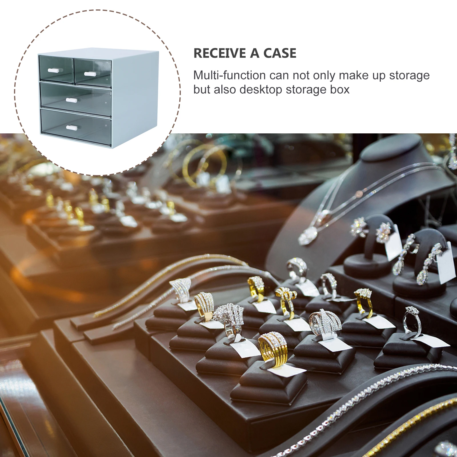 

Organizing Makeup Box Drawer Organizer Scalable Multi-layer Storage Container Drawers