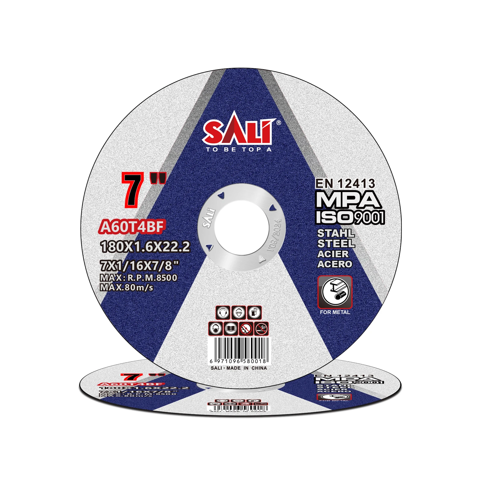 480 Pcs High Quality 180mm Steel Cut-Off Wheel Abrasives 7 Inch Customizable Metal Cutting Disc OEM/ODM Support for Customizable