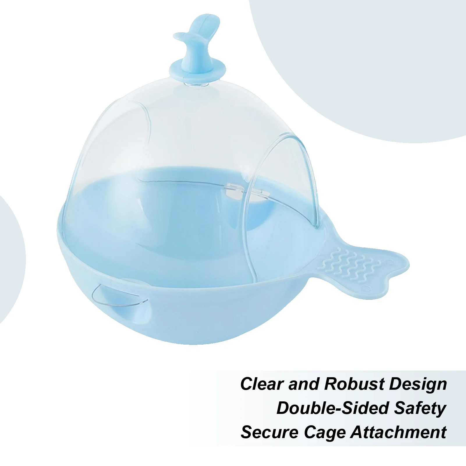 

Parakeet Bird Bath Interactive Multifunctional Hangable Large Parrot Bath Cage Accessories For Indoor Home Cockatiel Finches