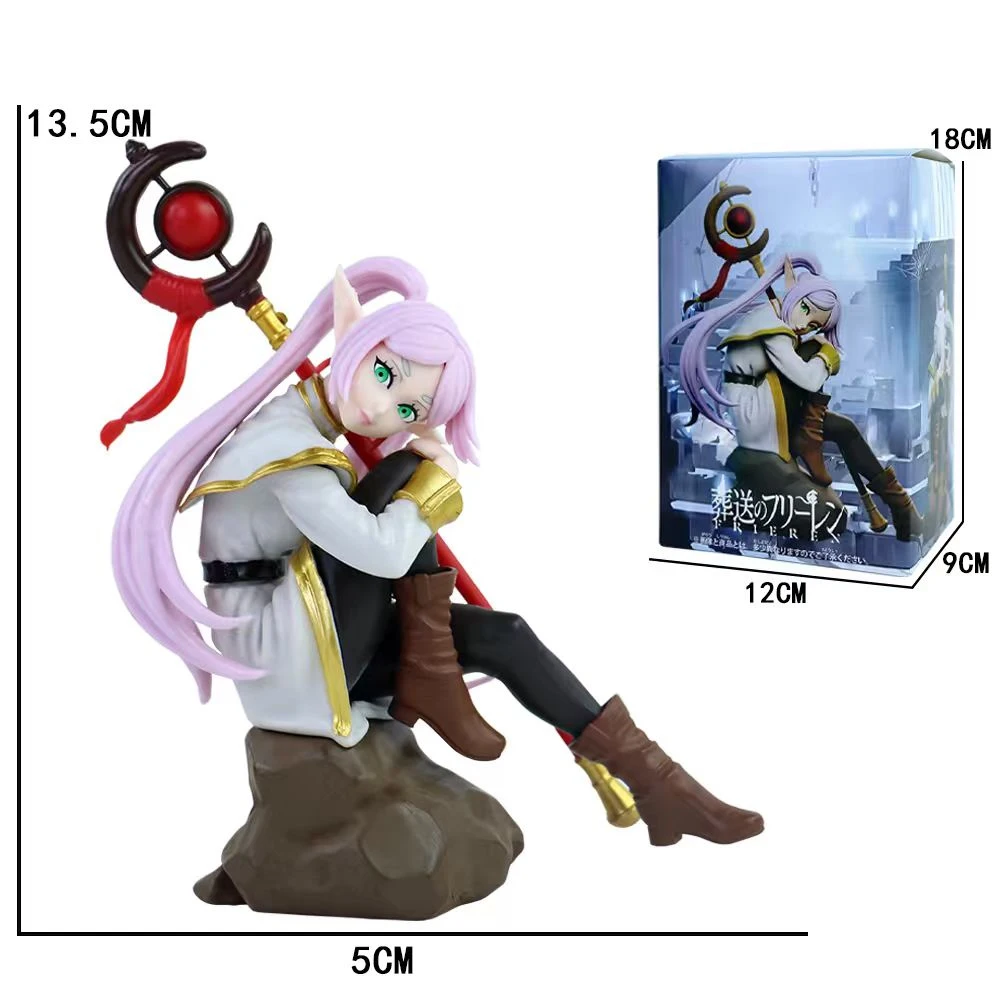 13-21cm Frieren Figur Frieren At The Funeral Figures Super Kawaii Cartoon Action Pvc Statue Cute Models Collection Dolls Gifts – Detail 3