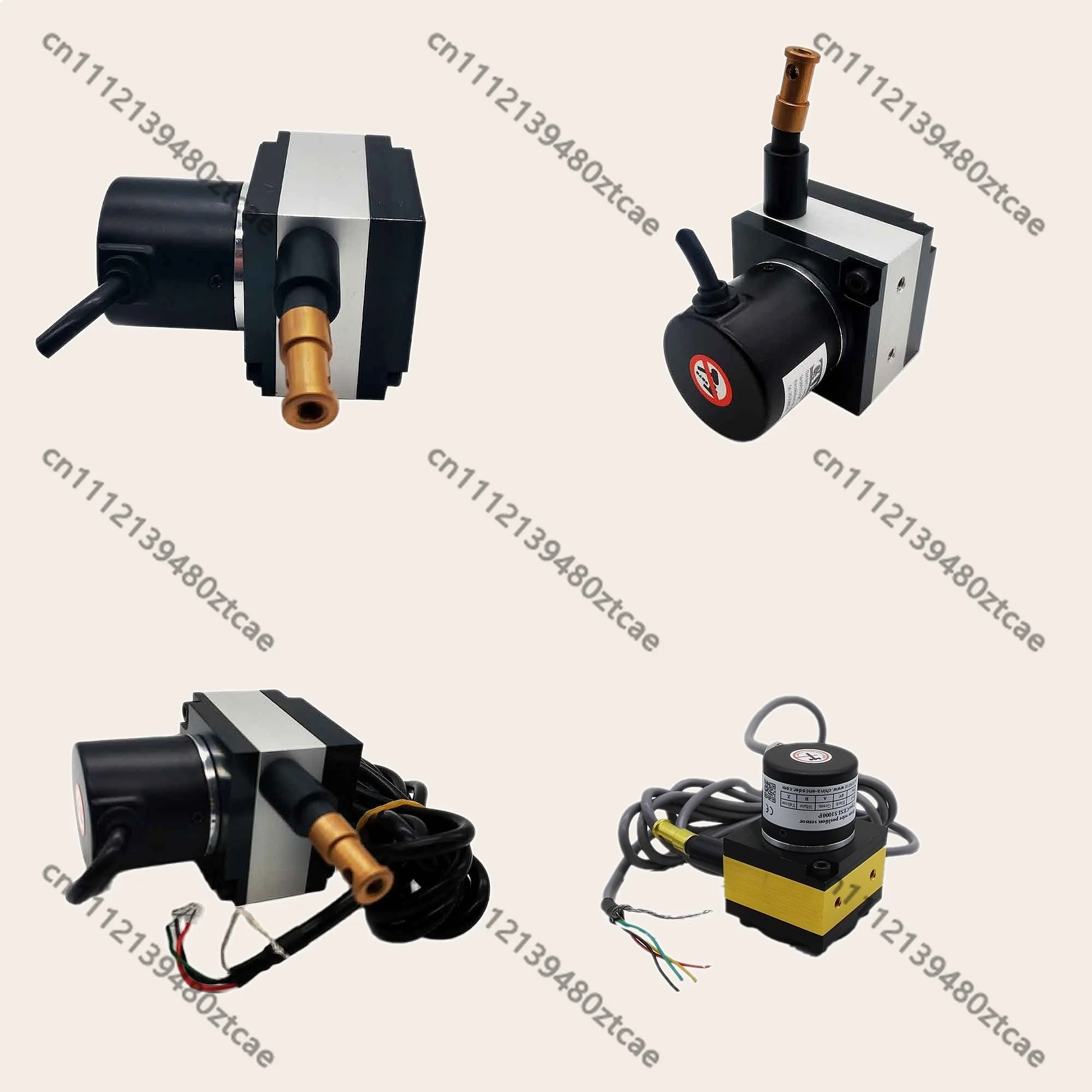 1000mm Draw Wire Encoder String Pot Linear Displacement Sensor High Resolution Steel WireActuatedSensor forIndustrial Automation