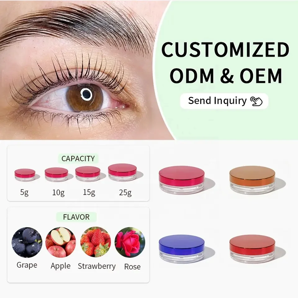 Lash Lift Glue for Eyelashes Glue Fast Fixing Shape Brow Lash Glue Balm Fruit Flavor Eyelash Shaping Glue Waterproof Fixing Gel