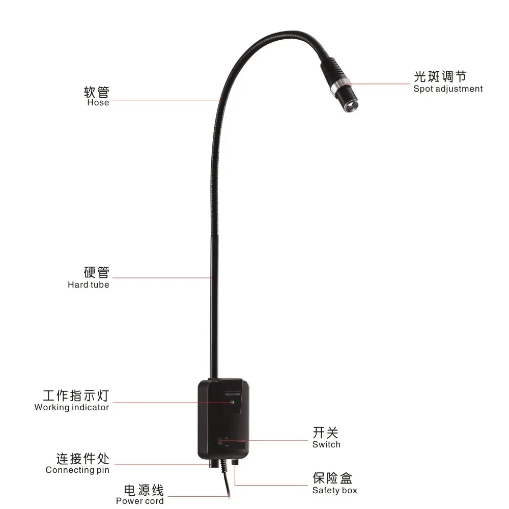عيادة طب العيون الطبية المحمولة الحائط فحص الضوء LED مصابيح طبية صغيرة للمستشفى #2