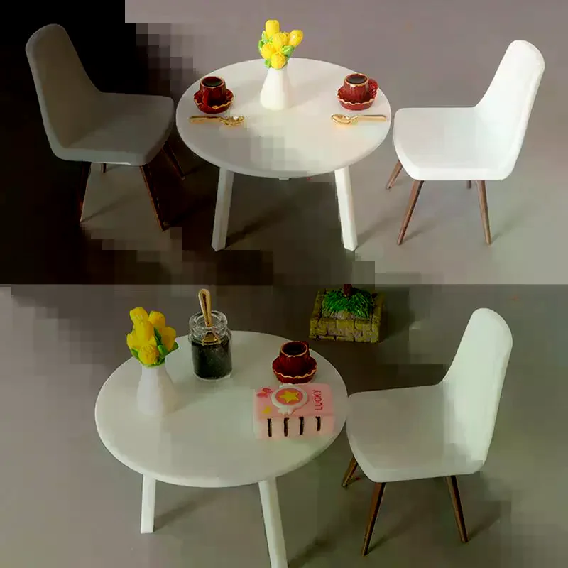 Mini silla de simulación para casa de muñecas, modelo de muebles para casa de muñecas, decoración, casa de muñecas de juguete, accesorios de construcción de microescena, 1/12