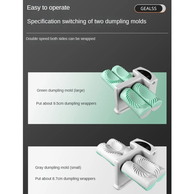 Электрическая форма для вареников, двойная головка, регулируемый прибор для вареников, домашний пресс, перезаряжаемый