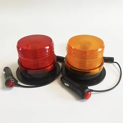 Vehicle 30 LED Warning Light Magnetic 12V 24V Heavy Equipment Amber Red Rotary Beacon Strobe Emergency Lamp Truck Car School Bus