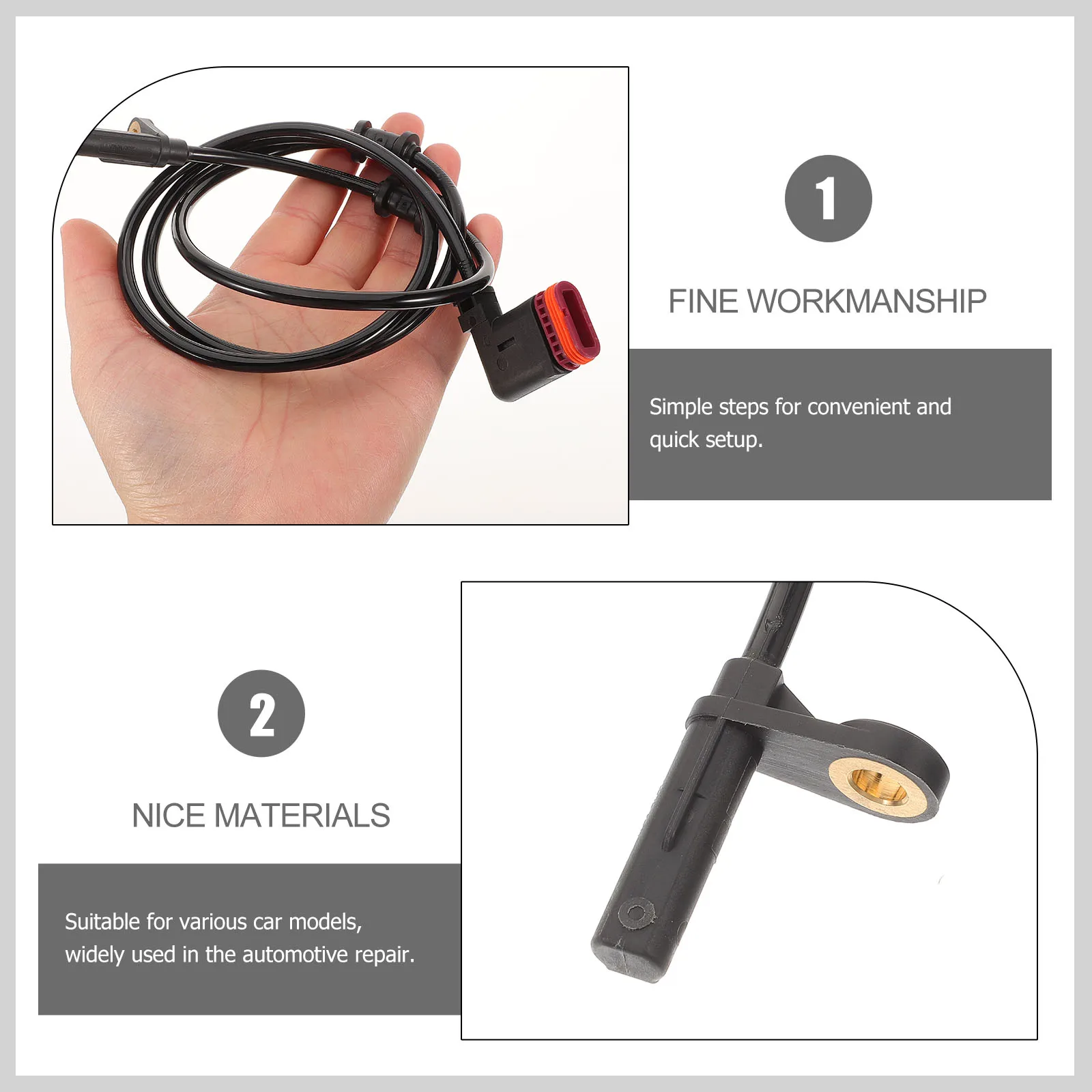 

Wheel Speed Sensor Abs Rear Car Accessory Durable Reliable Easy Installation Wide Compatibility Automotive Repair