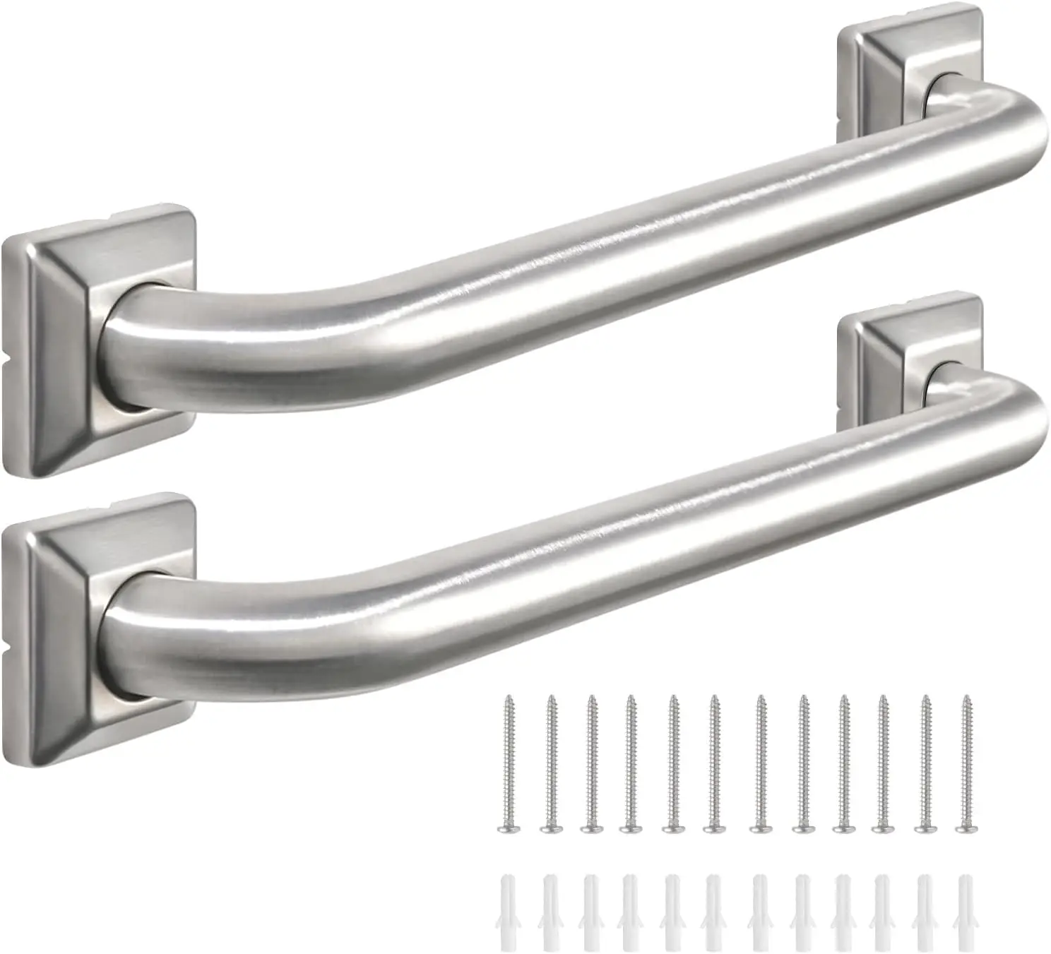 

Bathroom Grab Bars Stainless Steel 500lbs Handrail for Bathtubs and Showers Safety Handle for Seniors (12 inches 2 Pack)