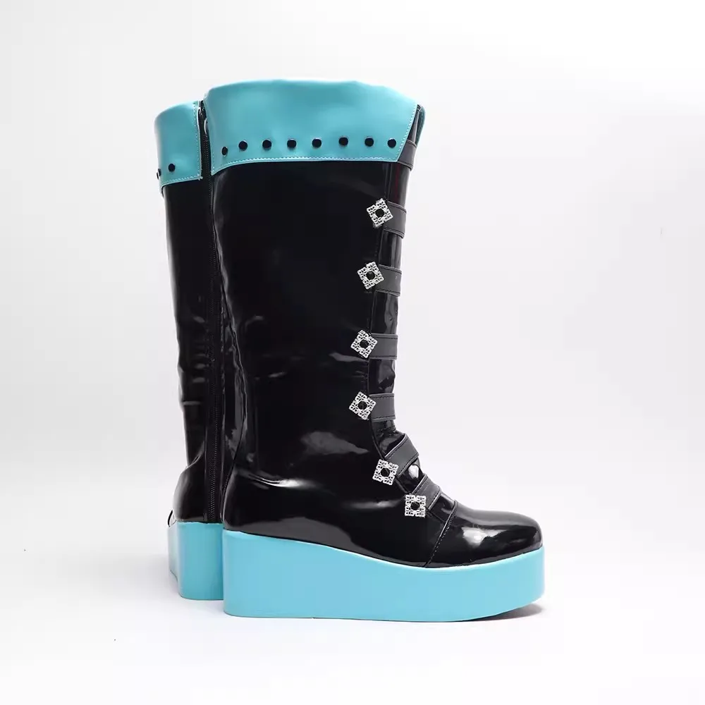 Rascal Mikuu Cosplay Schuhe Bösewichte Rollenspiel Kunstleder Stiefel unterstützen die Anpassung basierend auf Bildern 170cm Waffen und Requisiten