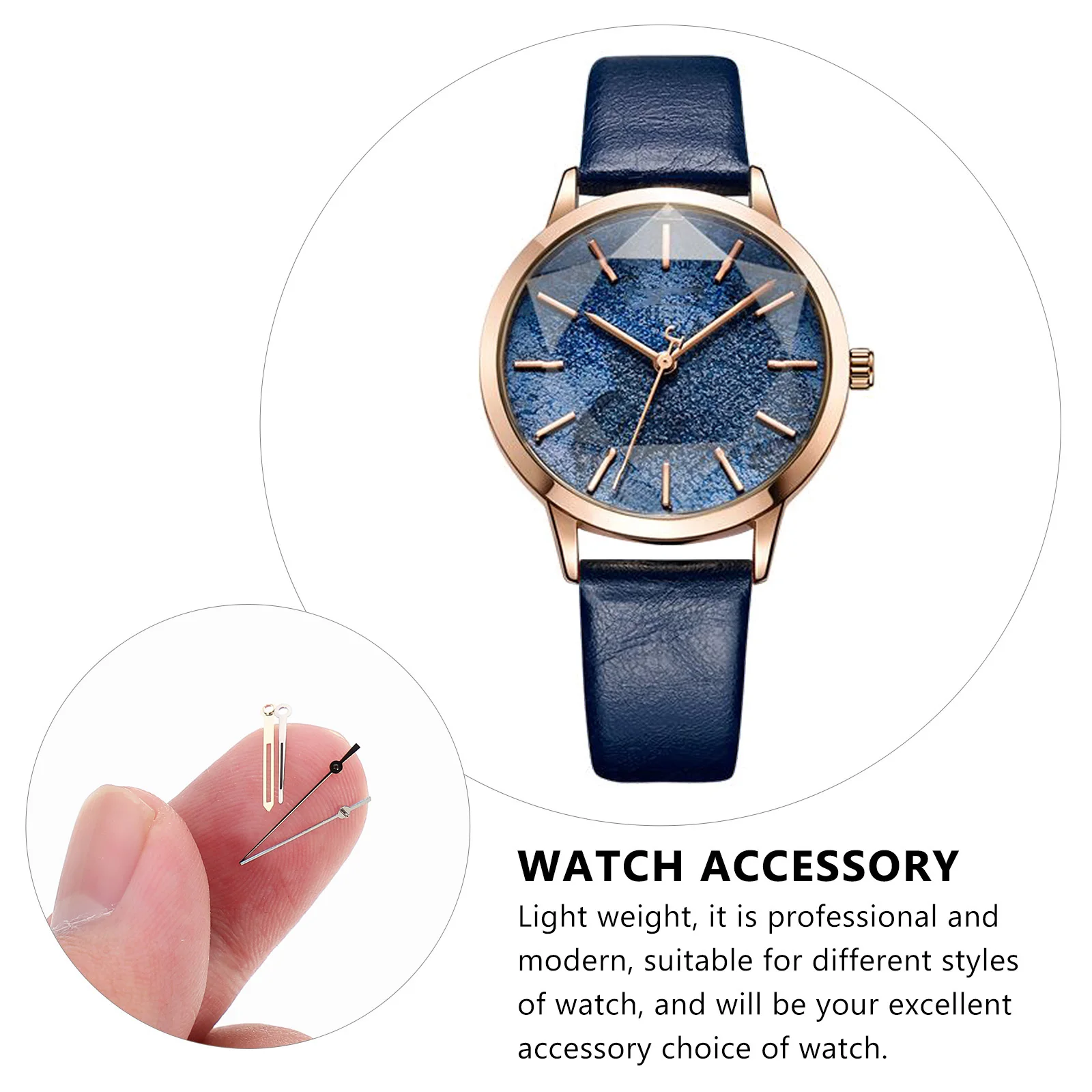 

Hour and Minute Hand Set Practical Watch Pointers Hands Replaceable Second Aluminum