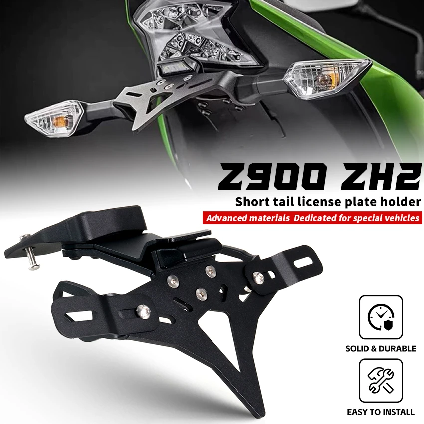 

High-quality Motorcycle License Plate Holder Fender Eliminator Registration Bracket For KAWASAKI Z900 ZH2 2018-2024