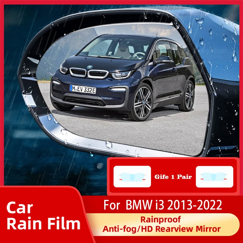 

Car Rearview Side Mirror Film For BMW I3 I01 2013~2022 Rainproof HD Rear View Mirror Cover Auto Stickers 2 Pairs Car Accessories