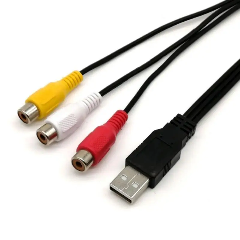 

USB to Tenon End Female Adapter Cable Wire Enhancing Sound Visual Experience