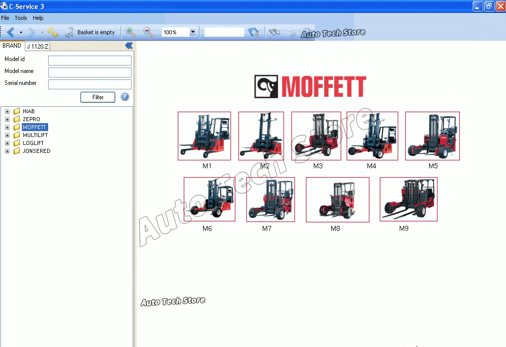 Hiab C-Service Parts Catalogs and Service Information System
