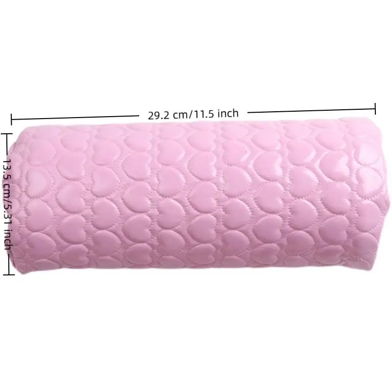 1Pc Manicure Hand Pillow Cushion And Pillow Square Heart Leather Hand Pillow Nail Salon Nail Tools