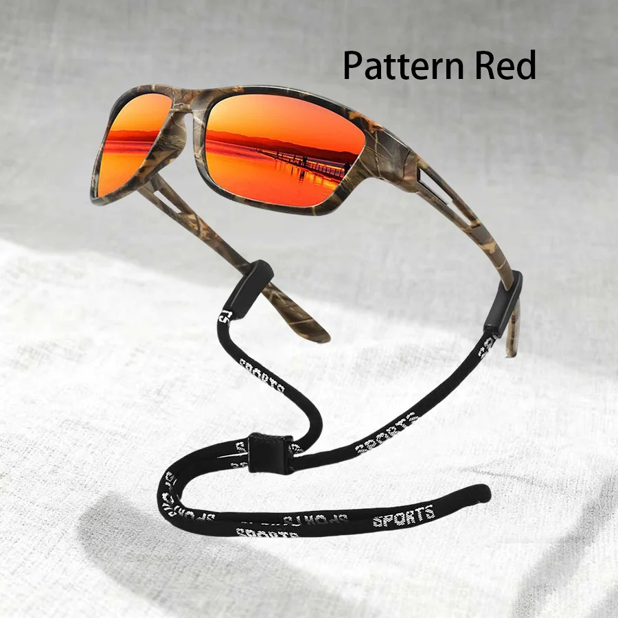 1-2 Stück Modische Muster-Sonnenbrille mit Kette Sport-Sonnenbrille für Männer und Frauen zum Fahren, Angeln, Radfahren, Bergsteigen Sport-Sonnenbrille für Herren – Detail 10