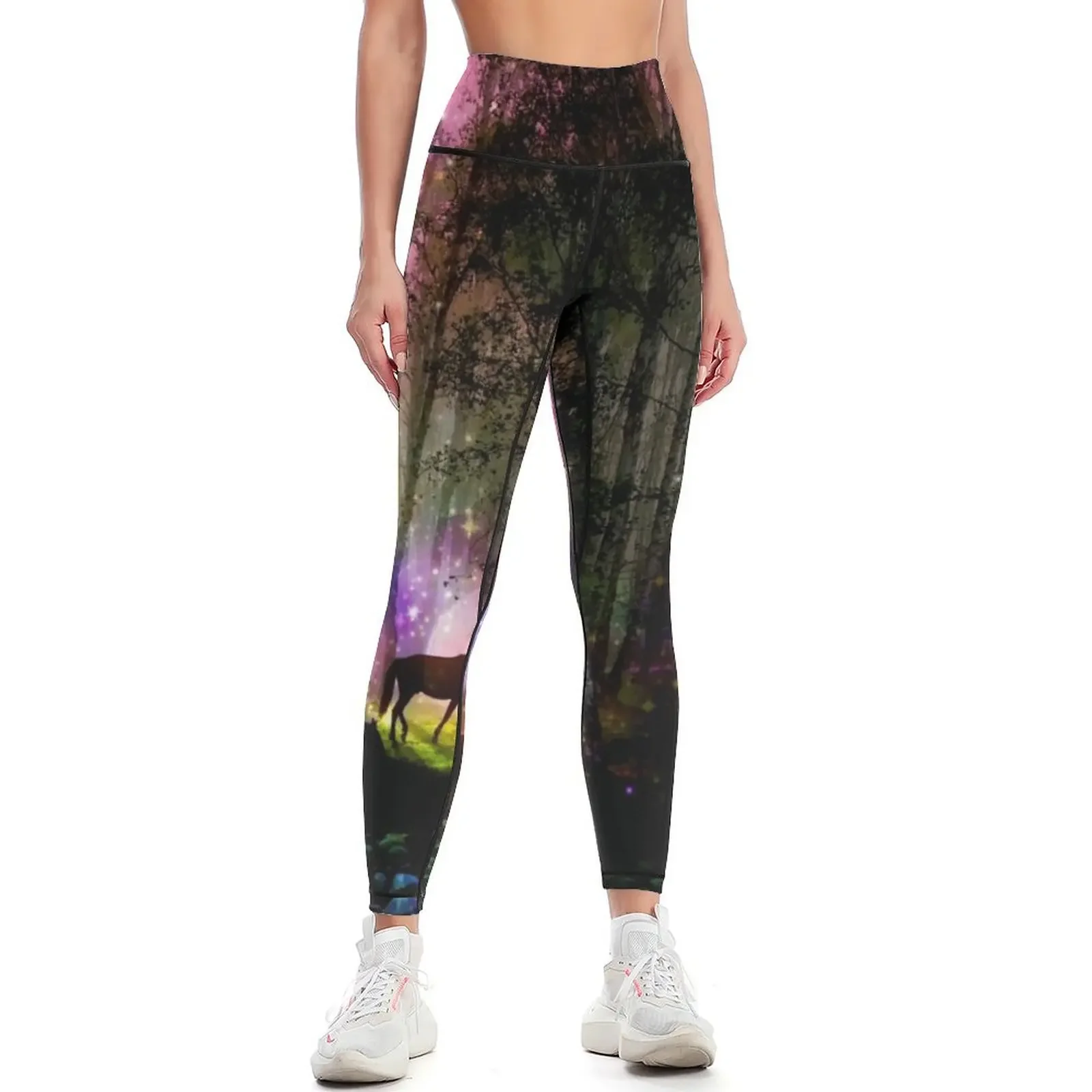 

magical fantasy forest Leggings sports for push up Female legging pants Clothing fitness push up legging Womens Leggings