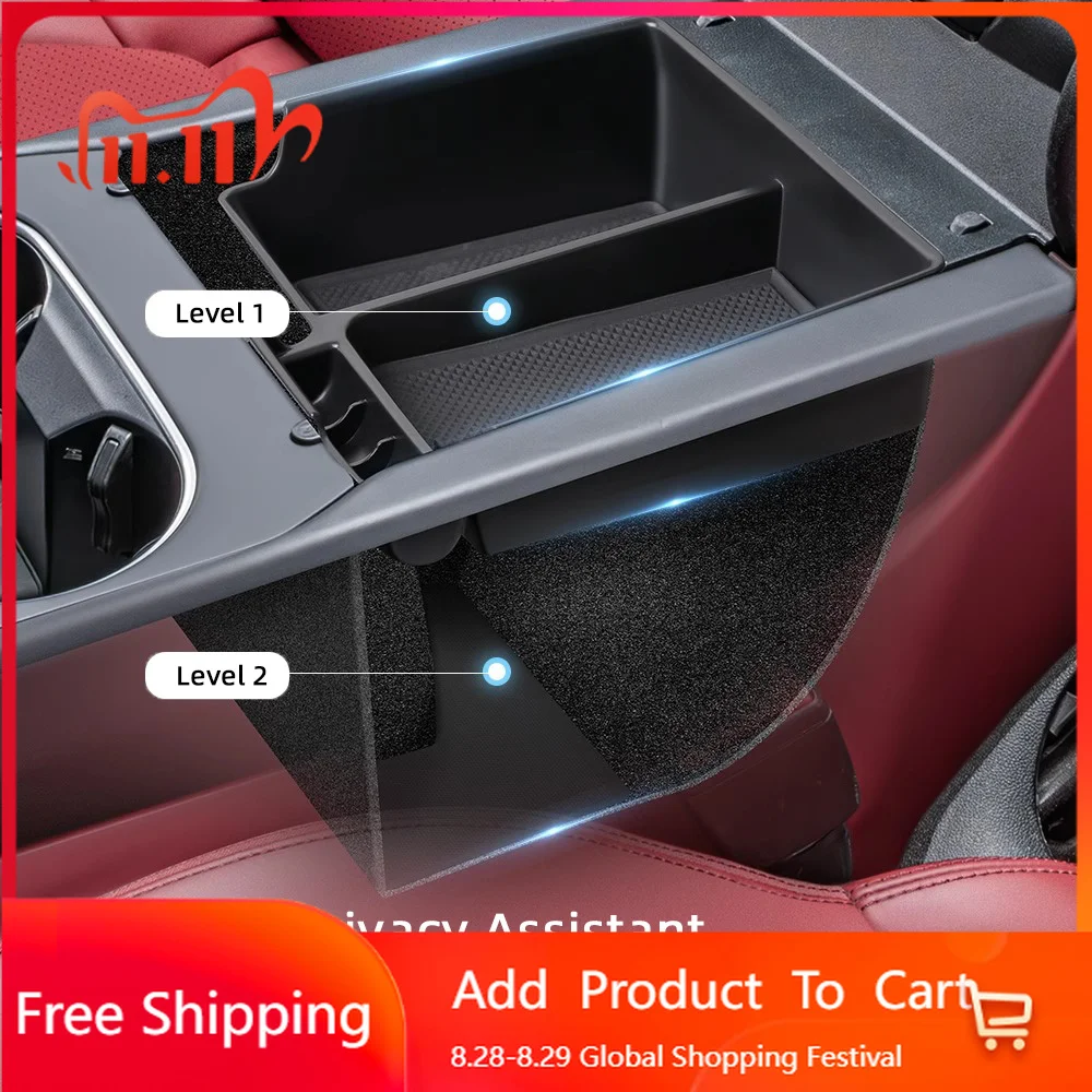 

Interior Stickers For Porsche Cayenne 2018 2019 2020 2021 2022 2023 2024 2025, Car Central Armrest Box Storage Tray Holder Organ