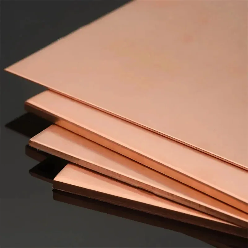 

High Thermal Conductivity T2 Copper Sheet 0.5mm to 2mm Custom Cut for Heat Sink & Electronics