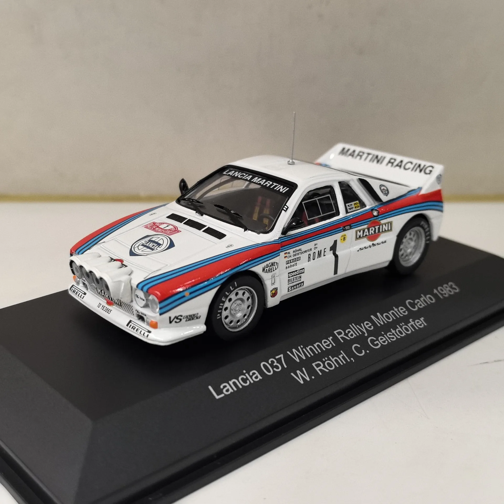 

Diecast CMR 1/43 Scale LANCIA 037 #1 1983 Lancia Car Model Collectible Toy Gift Souvenir Display Ornament