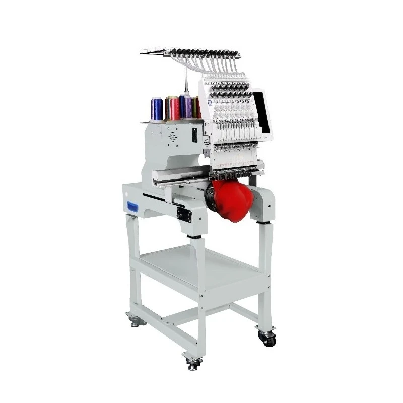 Single head embroidery machine, fully automatic computerized embroidery machine, small embroidery machine