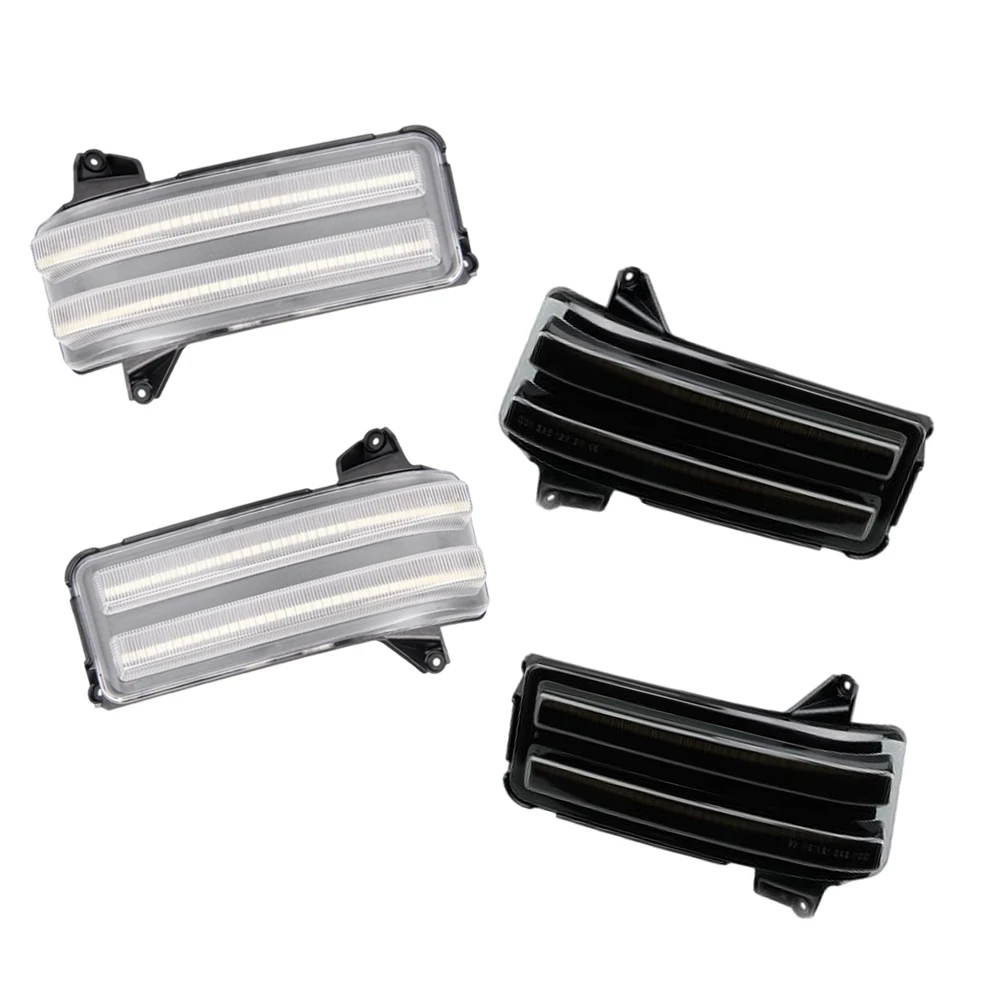 

Switchback LED Side Tow Mirror Marker Lights Turn Signal Lights for Chevy 2020-2023 for GMC Sierra 2500 3500 2500HD 3500HD