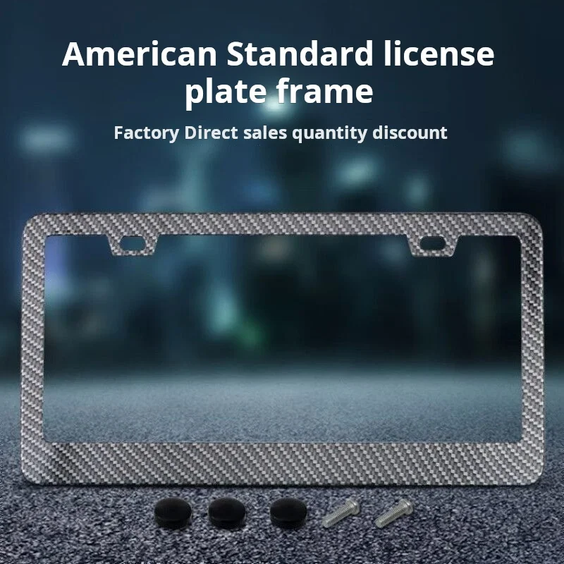 Car license plate frame US standard license plate frame license plate frame license plate cover license plate cover universal pr