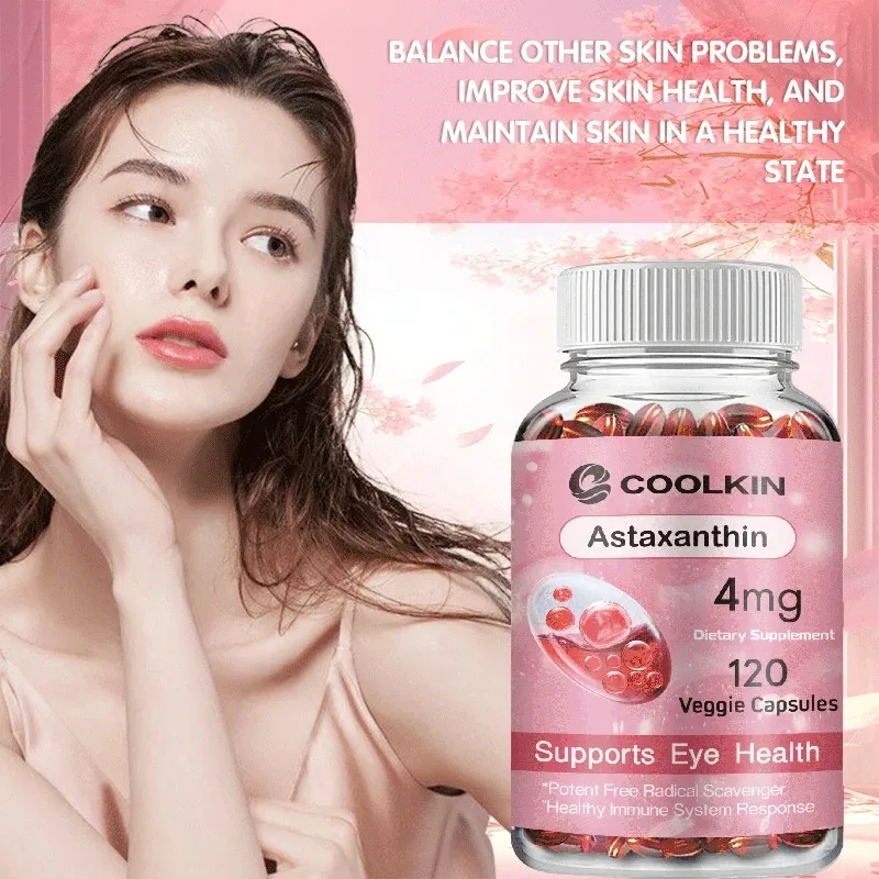 Astaxantina 4 Mg: antioxidante natural, promueve la salud de la piel y la visión, aumenta el sistema e la energía inmunológico