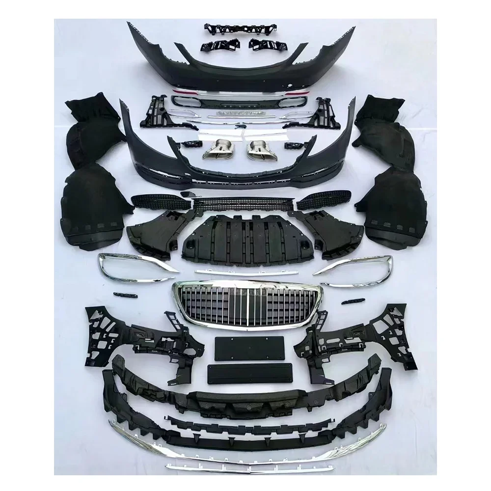 New upgrade car exterior bumpers body kits for s class 2021+  W221 W222 W223 to maybach