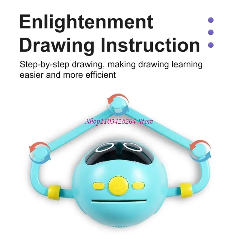 インテリジェント描画ロボット早期教育絵画楽しい学習ツール音声インタラクティブ描画マシン耐久性