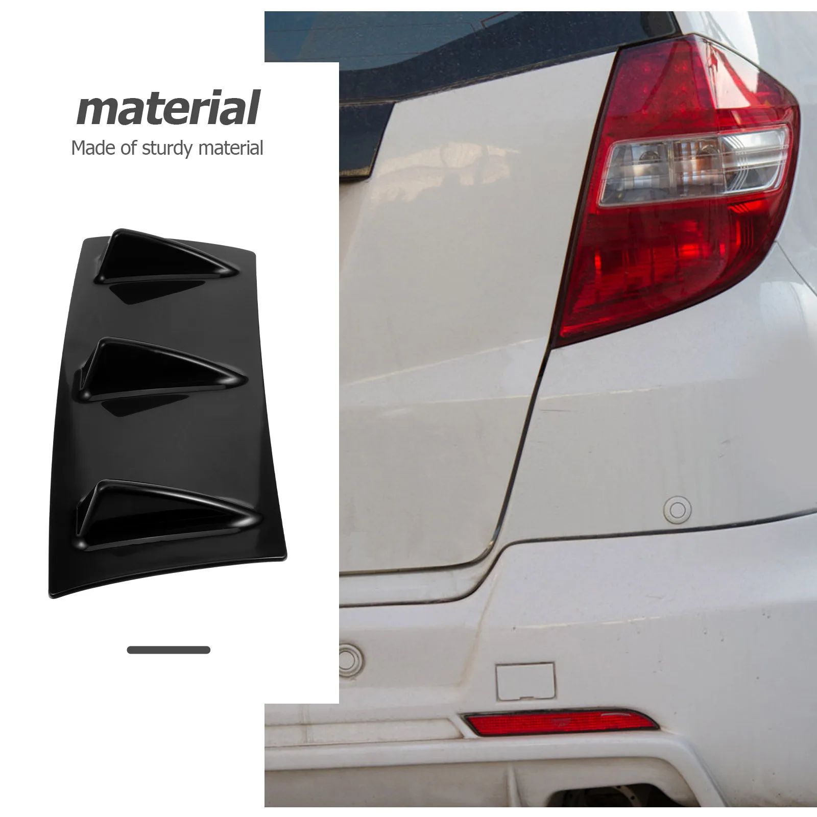 

Exterior Car Rear Spoiler Shark Fin Design Reduces Air Resistance Improves Fuel Efficiency Adjustable Angle Stylish Auto Tail