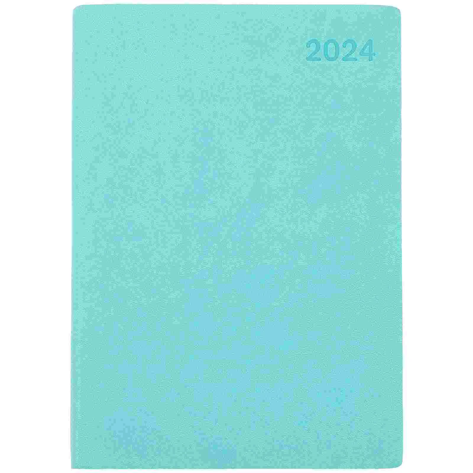 Agenda con papel delicado y elegante, cuaderno con planificador de viaje, 2024