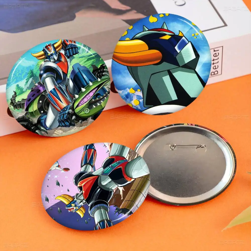 UFO Robo Grendizer Anmie 32/44/58MM Customizable Button Pins Cute Funny Creative Badge Jewelry Decor Gifts For Friends