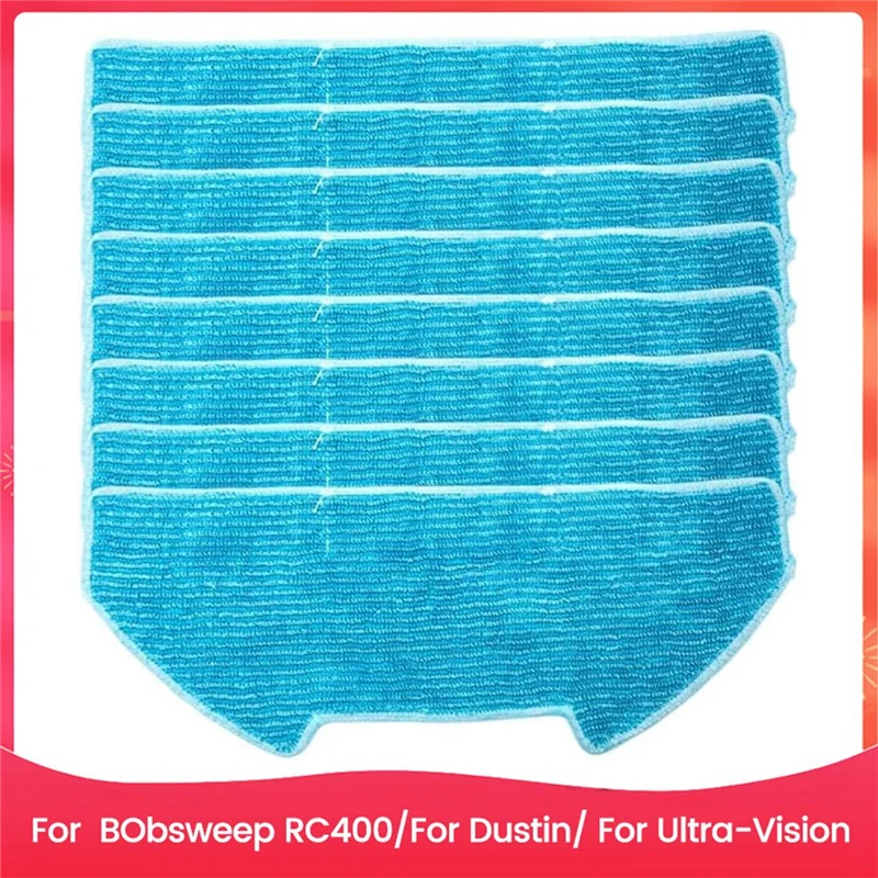 

AT05-Replacement Mop Pads For Bobsweep RC400/ For Dustin/For Ultra-Vision Robot Vacuum, Microfiber Mop Cloth Pad Accessories