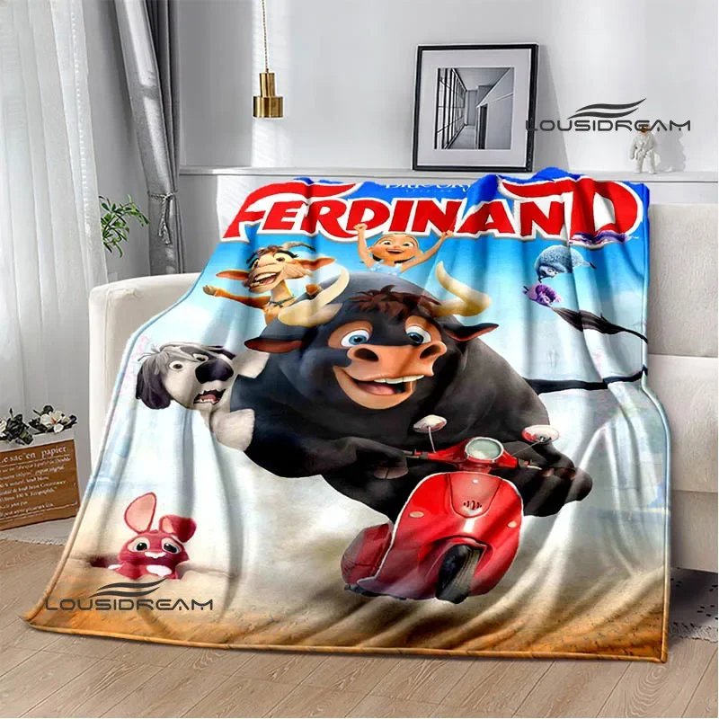 Ferdinand cartoon printed Blanket Warm Blanket Flannel Soft and Comfortable Home Travel Blanket bed linings Birthday Gift