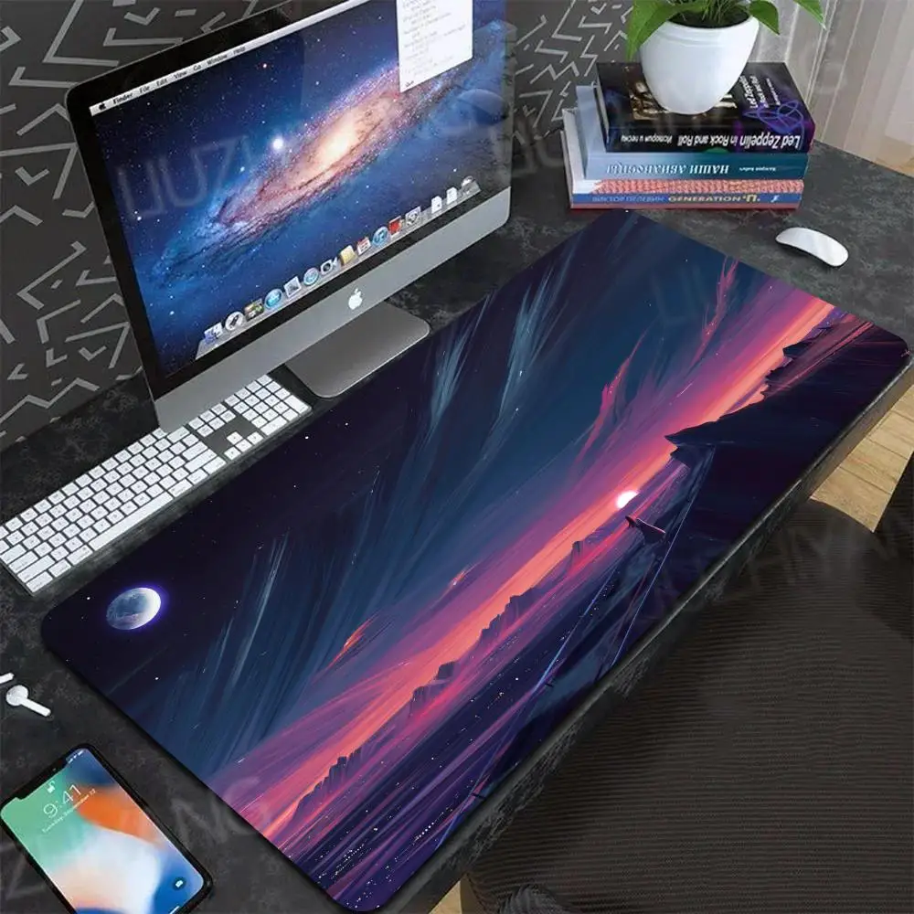 Sky Aurora Landscape Mouse Pad Computer New XXL MousePads Keyboard Mat Gamer Soft Office Carpet Table Mats Desktop Long MousePad
