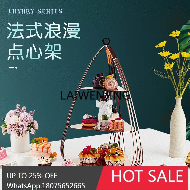 hotel buffet restaurant multi-layer dessert rack cake fruit afternoon tea snack rack