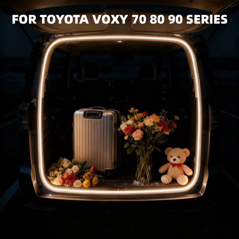 

For Toyota Voxy 70 80 90 series trunk light Atmosphere lights modification light Rear Trunk LED Light Bar White warm white