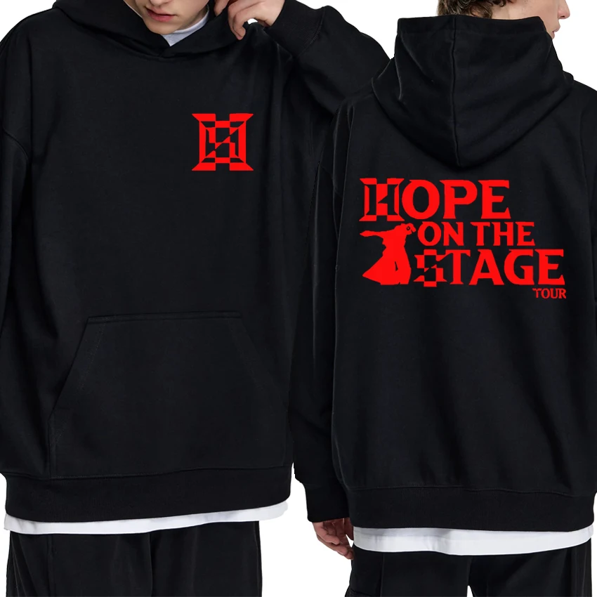 

2025 Korean kpop J-Hope on The Stage Tour printed Hoodie Autumn Winter New Men women Trend Y2k pullover Unisex Fleece Sweatshirt