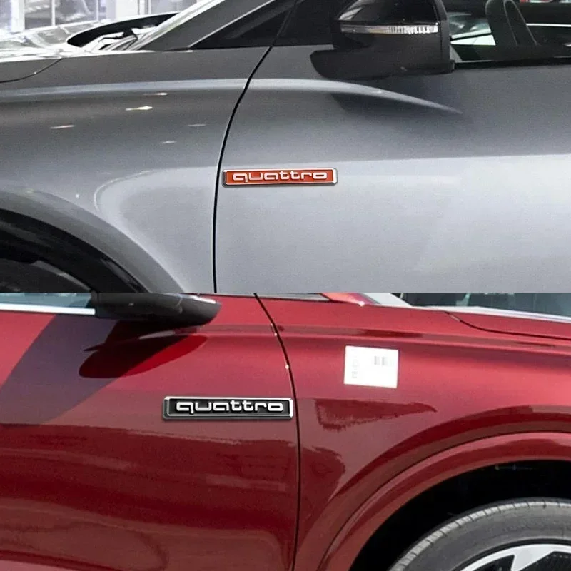 /1 قطعة تصفيف السيارة ثلاثية الأبعاد شعار الجذع ملصق سلع السيارات لأودي سلاين TT Q2 Q3 Q5 Q7 Q8 A3 A4 A5 A6 A7 R8 B5 B6 B7 B8 C5 C6 C7 V8 8