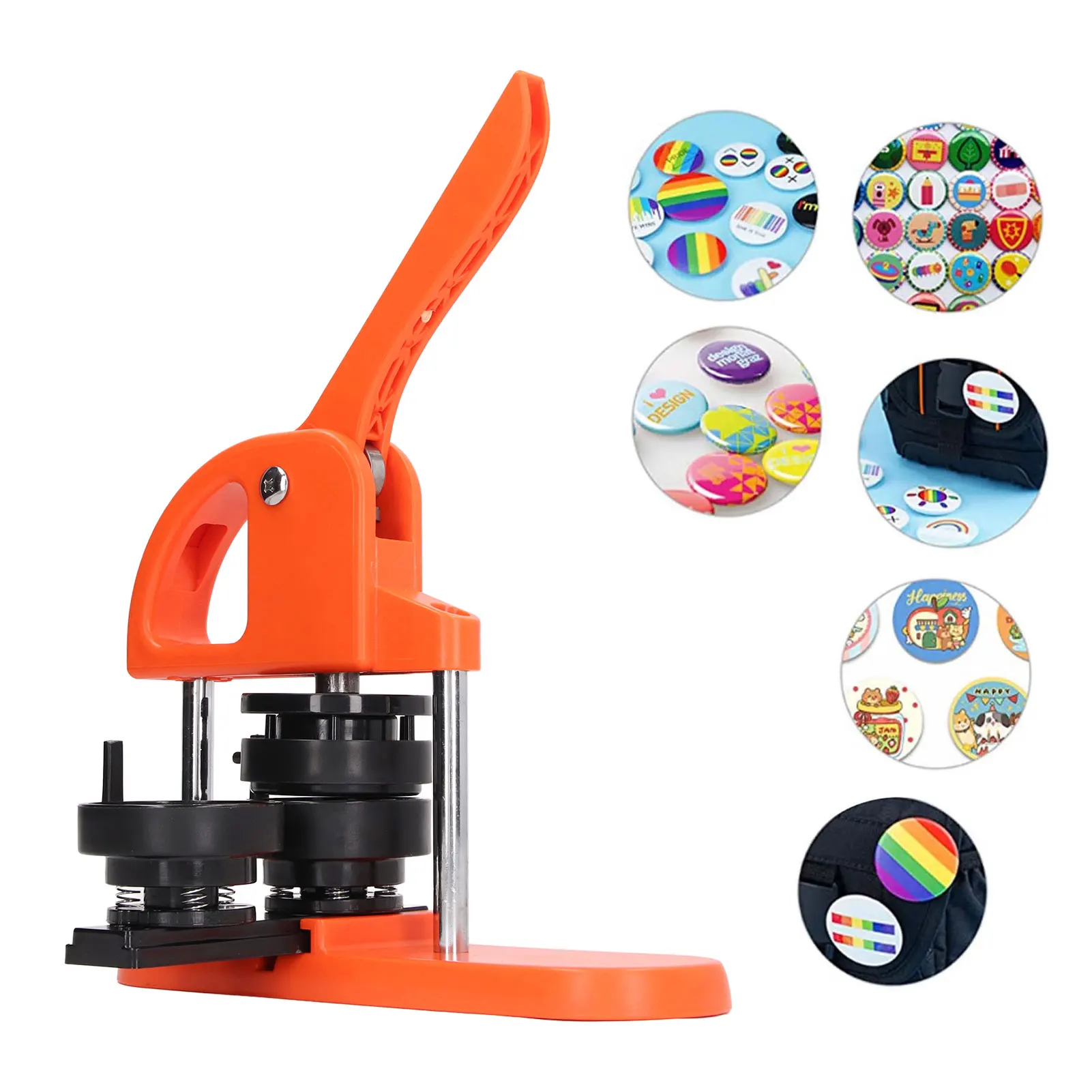 

Button Maker DIY Button Press Machine Kit with Pin Parts Cutter Pin Manual Button Making Supplies