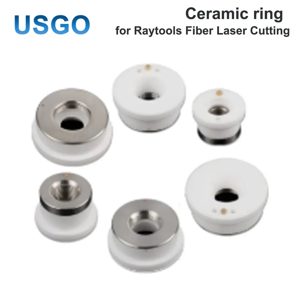 USGO Ceramic Ring for Raytools Fiber Laser Cutting Head Nozzle Holder Ceramic Connector Laser Machine Consumable Parts