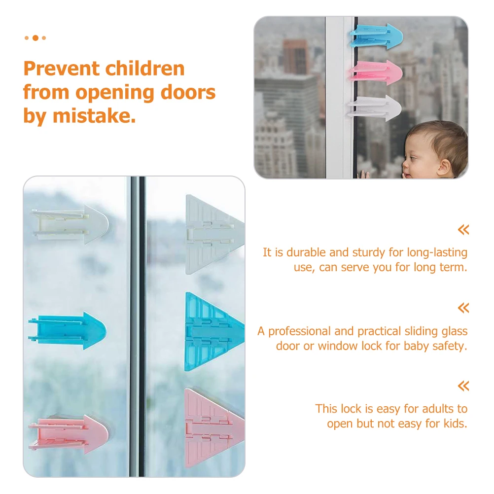 

12Pcs Safety Locks Sliding Door Window Proof Locks Safety for Home Childproof Door Lock Security