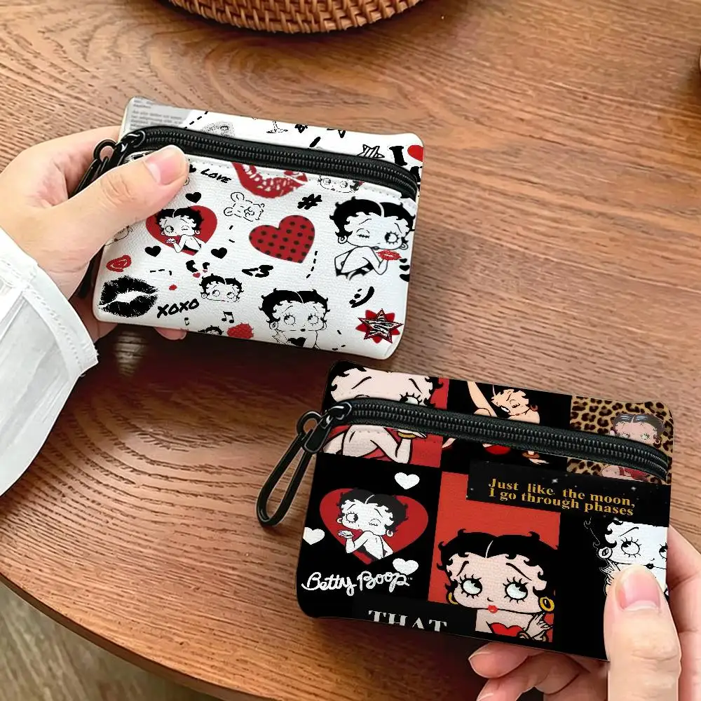 B-BettyS Doll B-Boop-y-es   Daily Carry Oxford Fabric Small Coin Purse Multi-use Storage Pouch For Keys Cards Coins