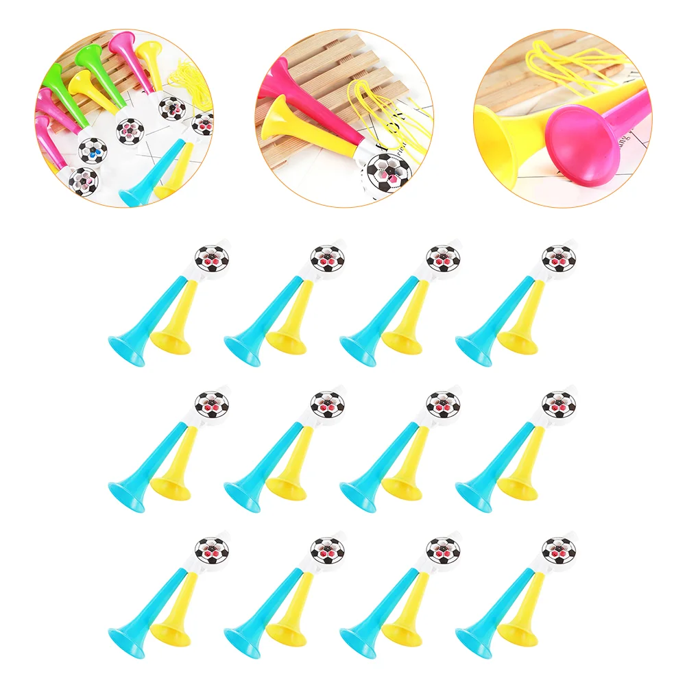 12pcs Plastic Trumpet Toys Noisemakers Football Events Party Cheering Props Party Air Horns Cheering Props Horn