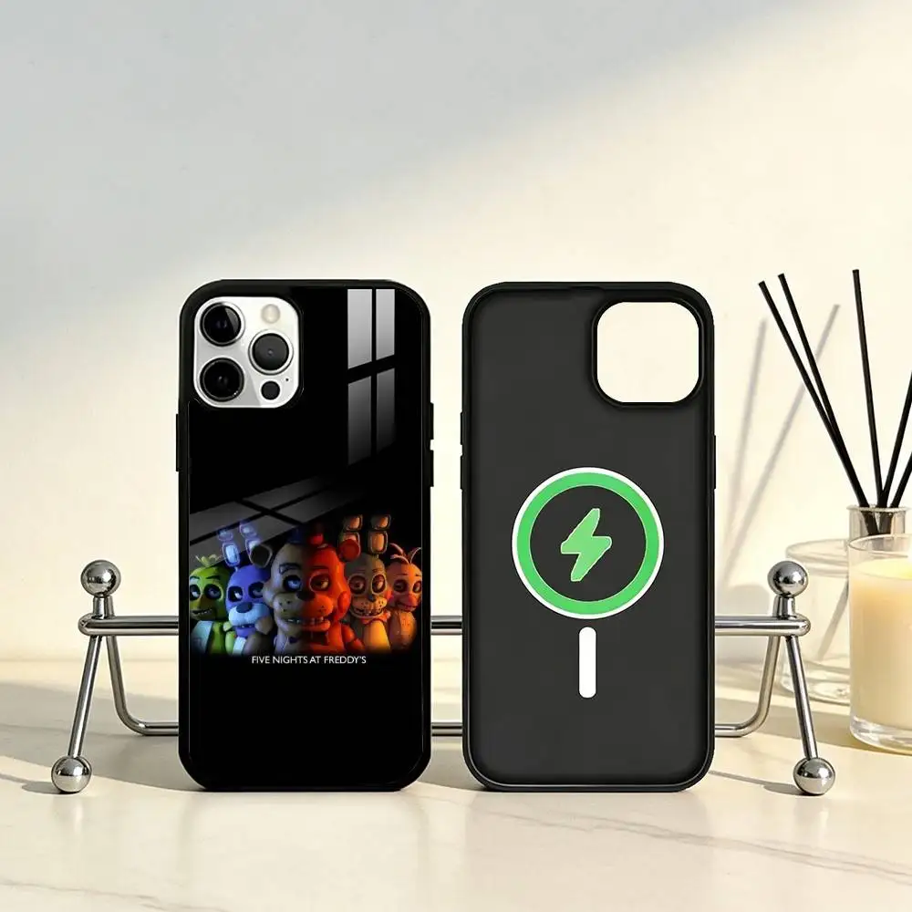 حافظة هاتف F-Freddys F-Fnaf لخمس N-Nights لهاتف iPhone17,16,15,14,13,12,11 Plus، Pro Max Magnetic للشحن اللاسلكي Magsafe #4