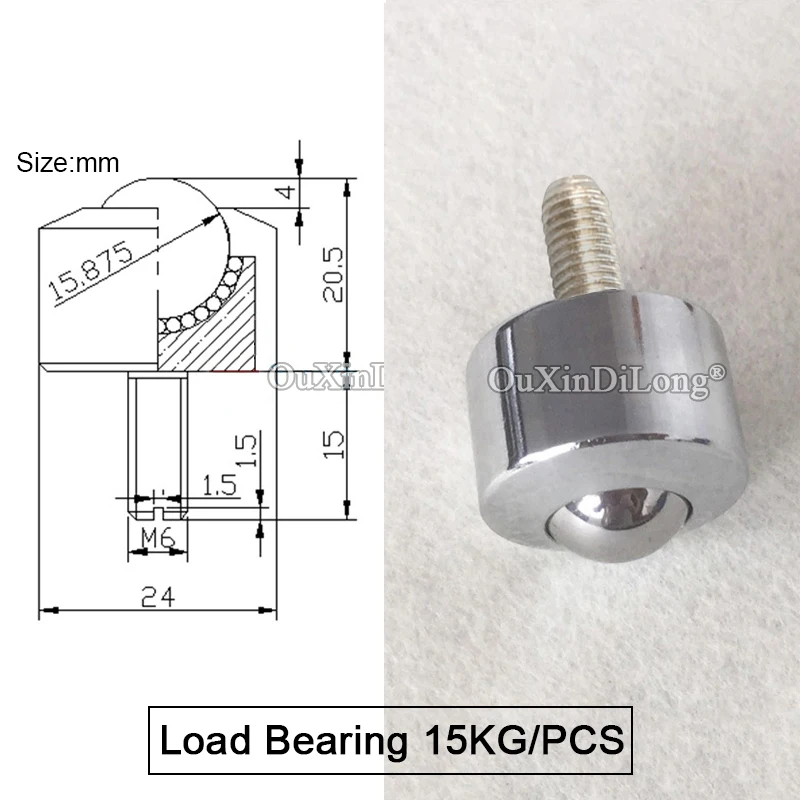 HOT 20PCS Precision Conveying Universal Wheels Bearing Steel Ball Bull Eye Wheels Industrial Equipment Universal Transfer Wheels