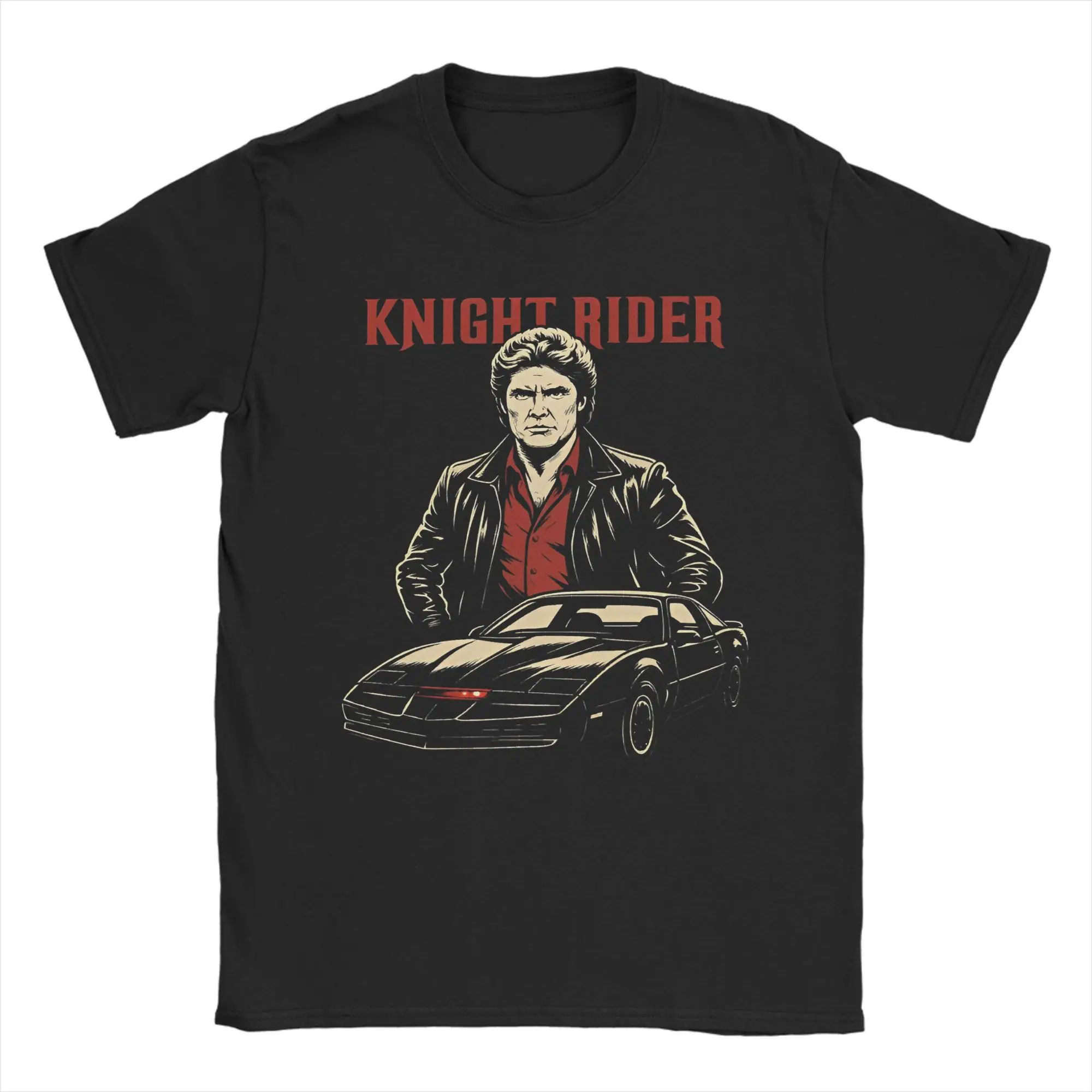 Men Women's Knight Rider Fantastic Car T Shirts  100% Cotton Clothes Cool Short Sleeve Crew Neck Tee Shirt 4XL 5XL T-Shirts