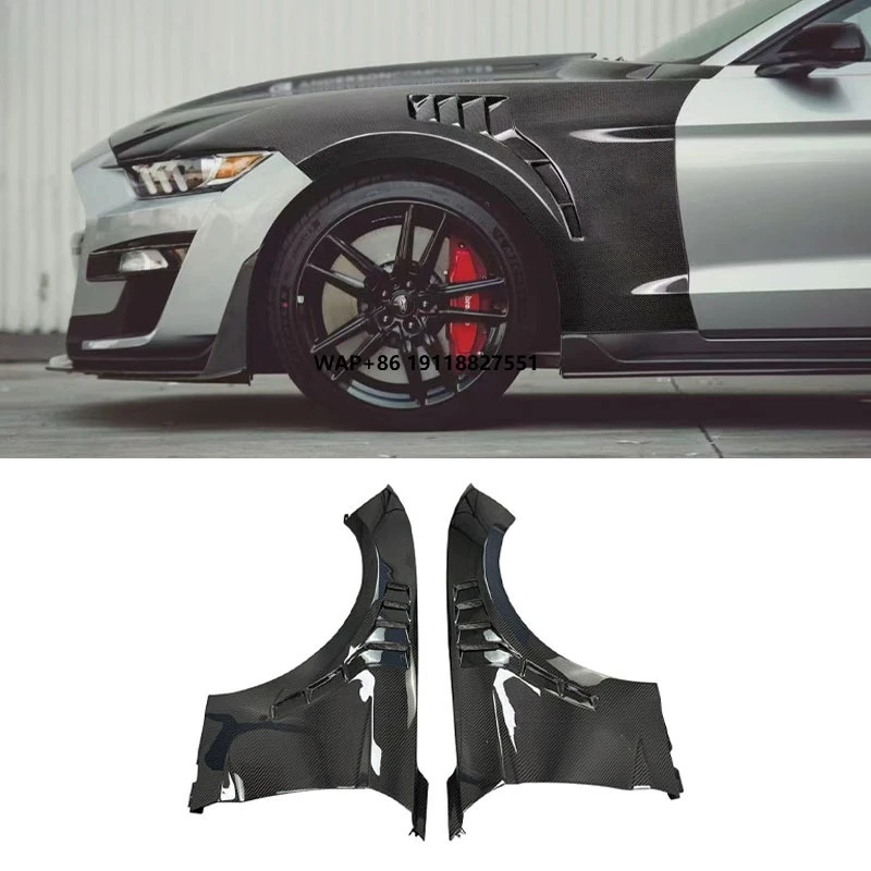 

High Quality TPF Style Dry Carbon 2024 Lightweight Side Carbon Fiber Fenders for Ford Mustang Car Parts